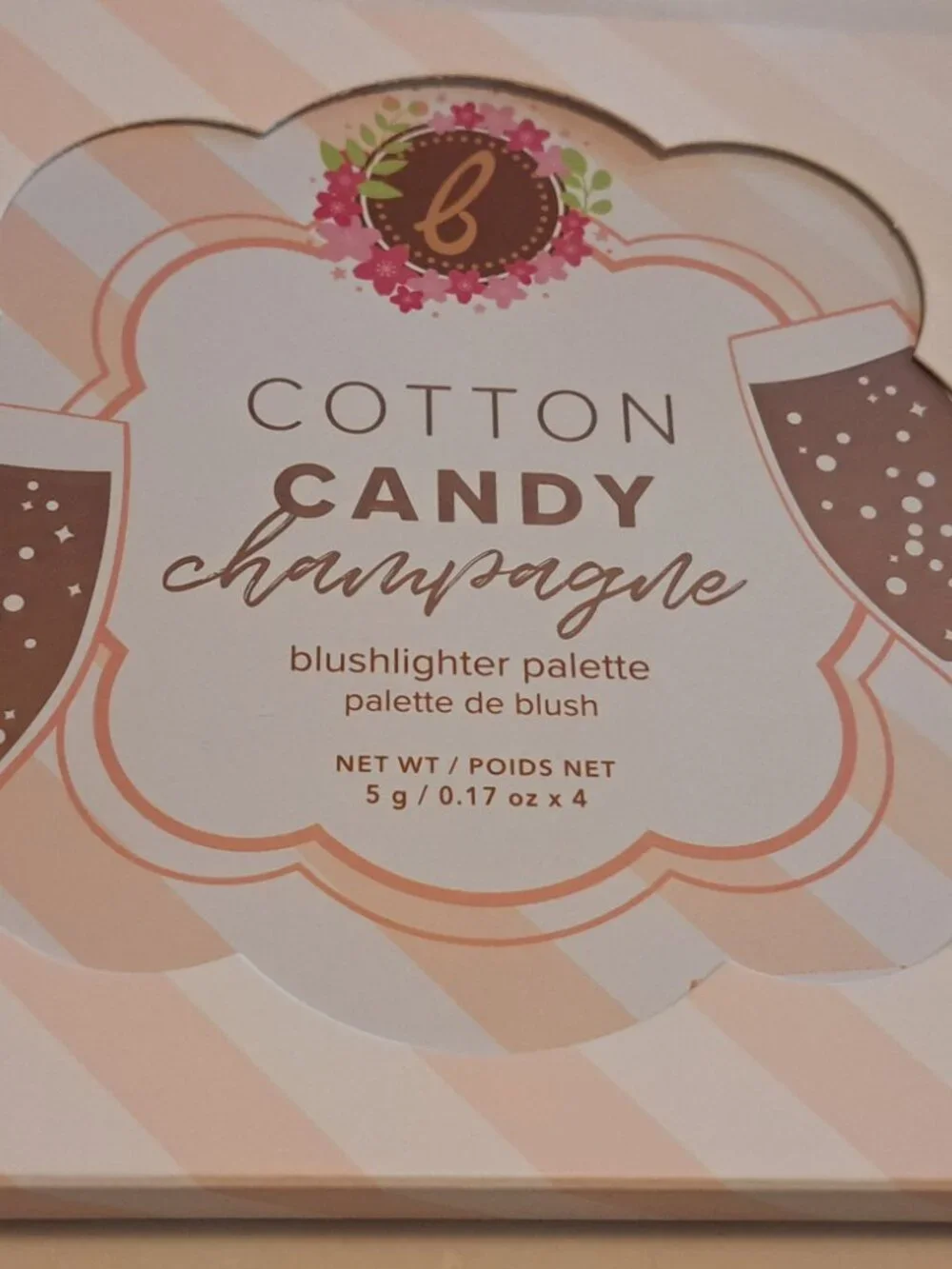 BEAUTY BAKERIE COTTON CANDY CHAMPAGNE BLUSHLIGHTER PALETTE